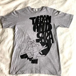 Tegan and Sara band t-shirt gray size small